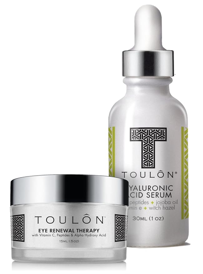Hyaluronic Acid Anti Aging Skin Care Kits; Women Beauty Set: Hyaluronic Acid Serum and Eye Cream for Dark Circles & Puffiness; Perfect Present for Women and Men: Natural Skin Care Kit-VivaGrace Women