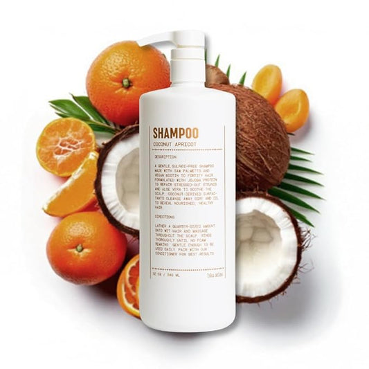 Blu Atlas Men's Natural Shampoo – Organic, Sulfate-Free, Paraben-Free – Deep Cleansing & Hydrating – Coconut Apricot Scent – Made in America – 32 oz-VivaGrace Women