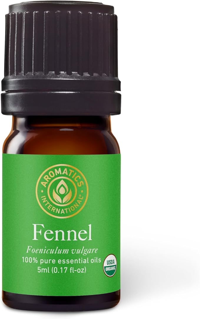 Aromatics International Premium Organic Fennel Sweet Essential Oil 5ml | 100% Pure Essential Oil for Diffusion & Aromatherapy-VivaGrace Women
