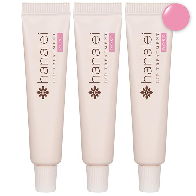 Hanalei Hydrating Lip Treatment Balm – Cruelty-Free, Paraben-Free Moisturizer for Severely Dry, Chapped Lips – Kukui Oil, Shea Butter & Grapeseed Oil –Rose Tint, Travel-Size 3-Pack (5g X 3)-VivaGrace Women