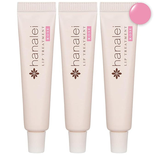 Hanalei Hydrating Lip Treatment Balm – Cruelty-Free, Paraben-Free Moisturizer for Severely Dry, Chapped Lips – Kukui Oil, Shea Butter & Grapeseed Oil –Rose Tint, Travel-Size 3-Pack (5g X 3)-VivaGrace Women