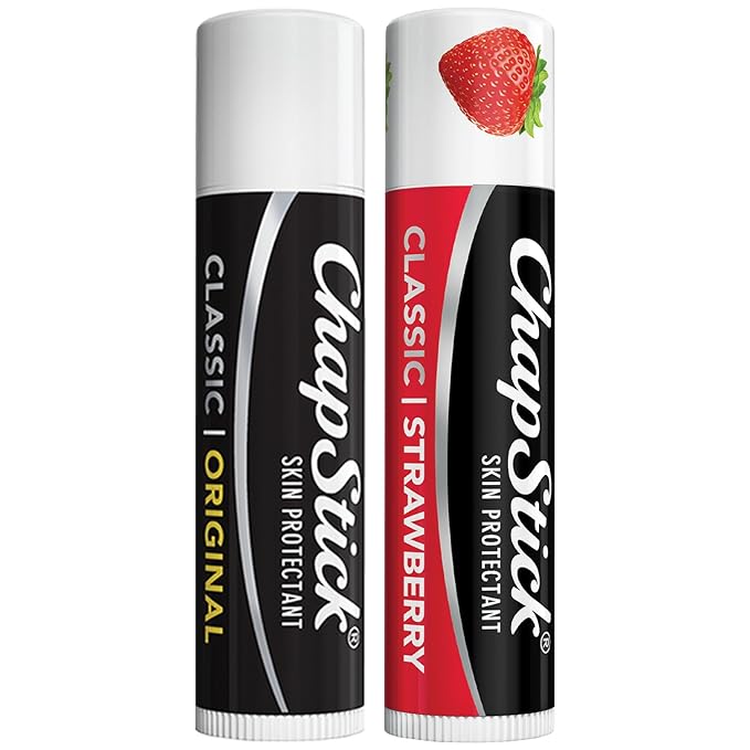 ChapStick Lip Care Bundle – Classic Strawberry + Classic Original Lip Balm, 0.15 Oz Ea (2 Piece Set)-VivaGrace Women