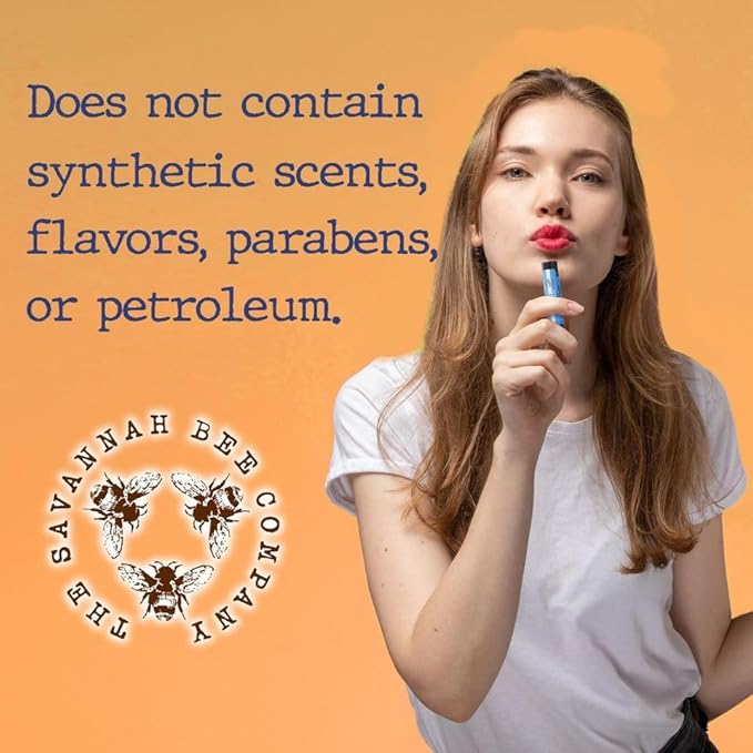 Savannah Bee Company Lip Balm - Lip Moisturizer for Chapped Lips - Hydrating Lip Balm with Pure Honey-VivaGrace Women