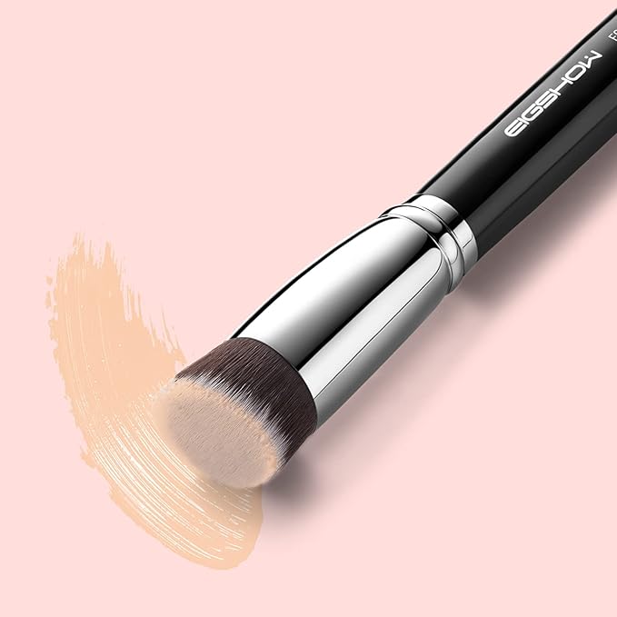 Flat Top Kabuki Foundation Brush, EIGSHOW Premium Makeup Brush for Liquid, Cream, and Powder - Blending, Buffing, Stippling, Flawless Application (F624)-VivaGrace Women