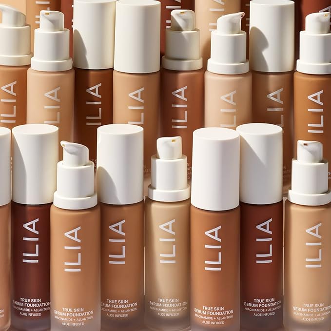 ILIA - True Skin Serum Foundation | Non-comedogenic, Cruelty-Free, Vegan, Weightless Feel, Buildable Coverage, Safe For Sensitive Skin (Grenada SF15)-VivaGrace Women