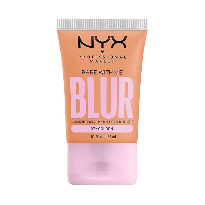 NYX PROFESSIONAL MAKEUP Bare With Me Blur Skin Tint Foundation Make Up with Matcha, Glycerin & Niacinamide - Golden-VivaGrace Women