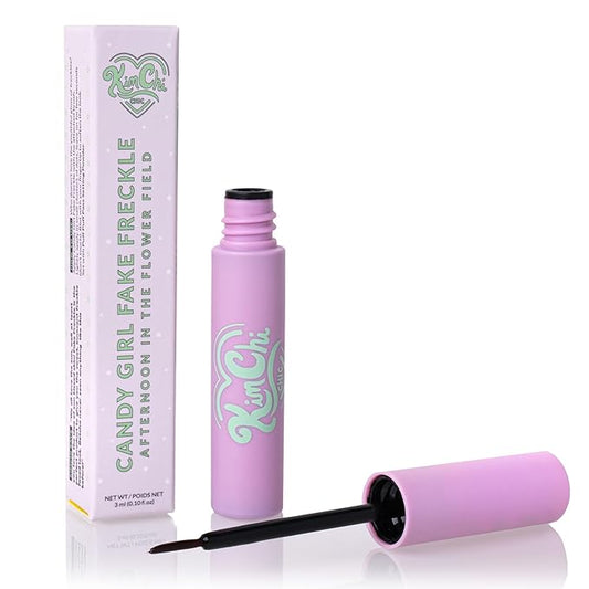 KimChi Chic Beauty Candy Girl Fake Freckle Pen, Natural-Looking and Fast-Drying Faux Freckles Face Makeup, Afternoon In The Flower Field Red-Brown Shade, 0.10 fl oz-VivaGrace Women