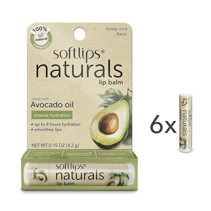 Softlips Natural with Avocado Oil Lip Balm (6)-VivaGrace Women