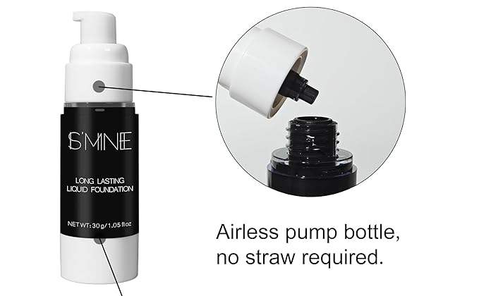 IS'MINE Black Liquid Foundation Makeup, Matte Flawless Finish Foundation, Vegan & Cruelty-Free (1.05 Fl Oz, 042)-VivaGrace Women