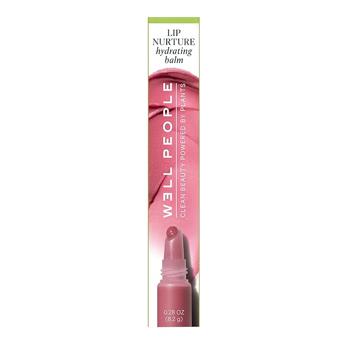 Well People Lip Nurture Hydrating Balm, Lip Balm For Hydration & Vibrant Sheer Color, Soothes & Softens Lips, Vegan & Cruelty-free, Delicate Pink-VivaGrace Women
