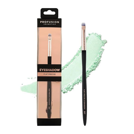 Profusion Cosmetics Flat Precise Eyeshadow Brush - Softens Dramatic Edges & Fine Lines, For Eyeshadow, Eyeliner-VivaGrace Women