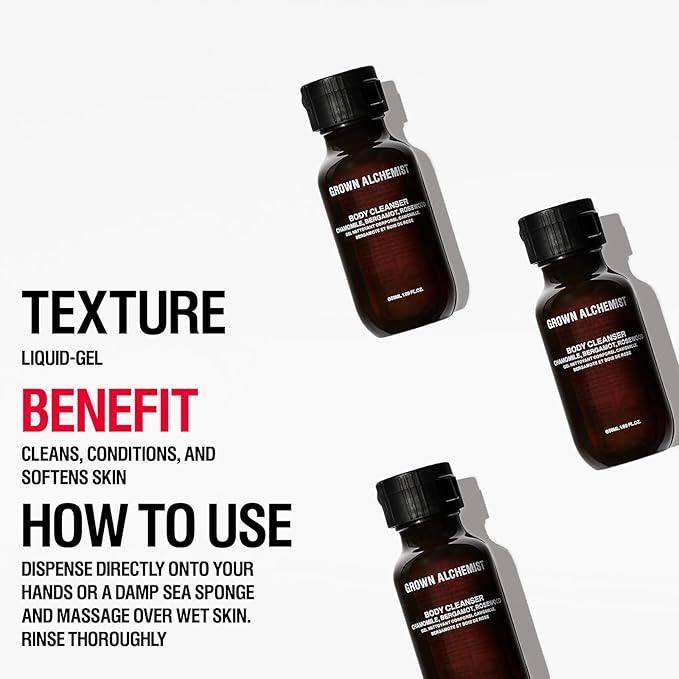 Grown Alchemist Body Cleanser (500ml) + Bonus Travel Size Body Cleanser (50ml) + Body Cream (30ml) Kit-VivaGrace Women