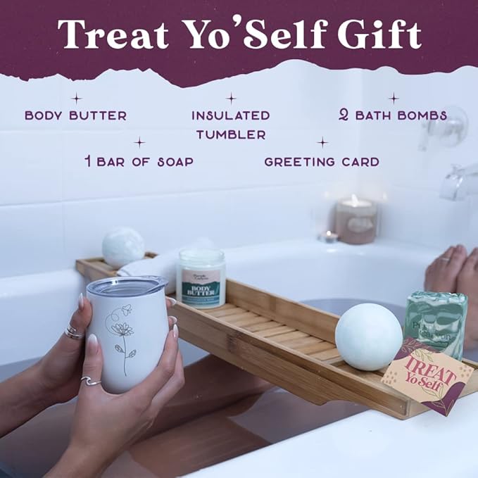 Purple Canyon Bath Gift Set for Women | Revitalizing Eucalyptus Spearmint and Cucumber Mint Self-Care Gift for Women-VivaGrace Women