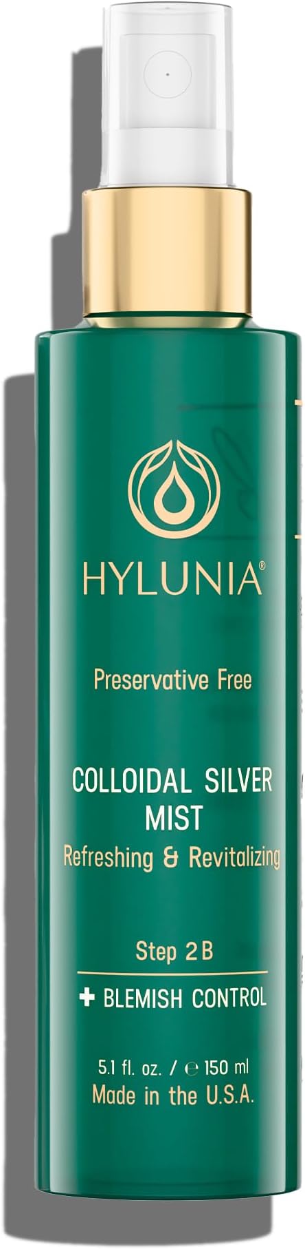 Hylunia Colloidal Silver Mist Toner 5.1 fl. oz. – Hydrating Versatile Toner for Acne-Prone Inflamed Skin | Infused with Colloidal Silver & Lavender for Glowing Skin Cuts & Burns, Body-Refresher-VivaGrace Women
