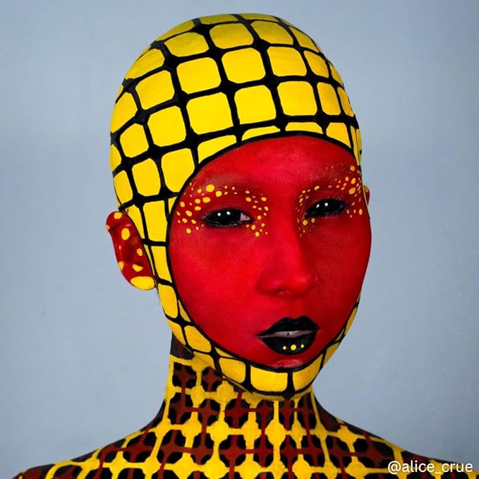 Mehron EDGE Face & Body Paint| Professional Water-Activated Face Paint Makeup | Made in the USA | For Cosplay, Halloween, & SFX (Red)-VivaGrace Women