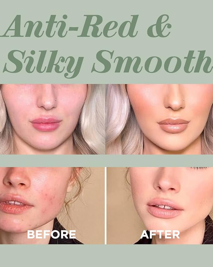 TOUCH IN SOL Redness Correcting Base Primer 1.01 fl.oz. - Pore Minimizing Green Toned Makeup Base - Tone Neutralizing before Foundation - Minimize Rosacea, Redness - No Pore Blem Primer Base-VivaGrace Women