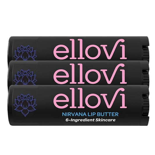 Natural Lip Butter Lip Balm - Nirvana - Pure Enough to Eat - Made With Just 6 Vegan Ingredients - 100% Natural & Organic Moisturizing Lip Care for All Day Hydration (3-Pack)-VivaGrace Women