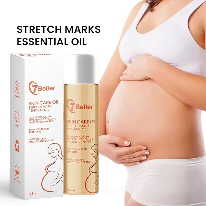 Stretch Mark Pregnancy Oil, Natural Oil Skincare Body Oil Serum for Scars and Stretch Marks, Face with Vitamin E & A for Sensitive Dry Skin and Body Moisturizer-VivaGrace Women