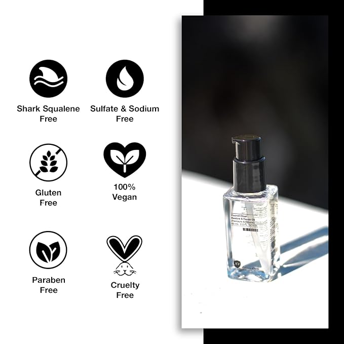 Number 4 Hair Oil, Fluoro5 Elixir Restore & Repair, Anti Frizz Serum for Damaged Hair, 2.0 oz – N4 Hair Care-VivaGrace Women