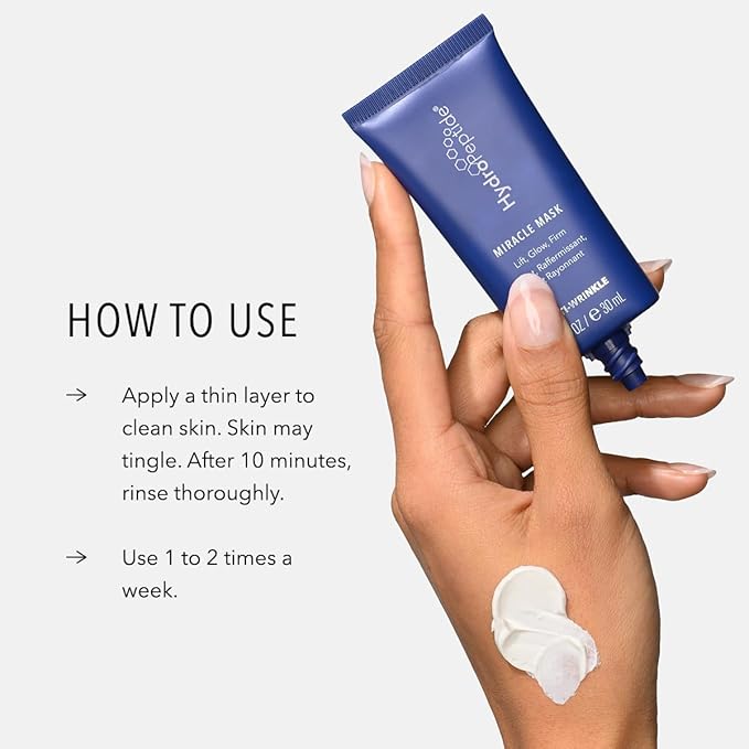 HydroPeptide Miracle Mask, Peptide Treatment to Lift, Glow & Firm, 0.5 Ounce-VivaGrace Women