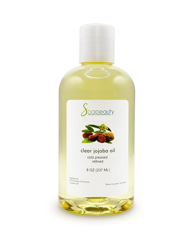 Soapeauty Clear Jojoba Oil | 100% Pure & Natural | Refined, Cold Pressed, Hexane Free | Moisturizing Oil for Skin, Face, Hair & Nails | 8 fl oz-VivaGrace Women