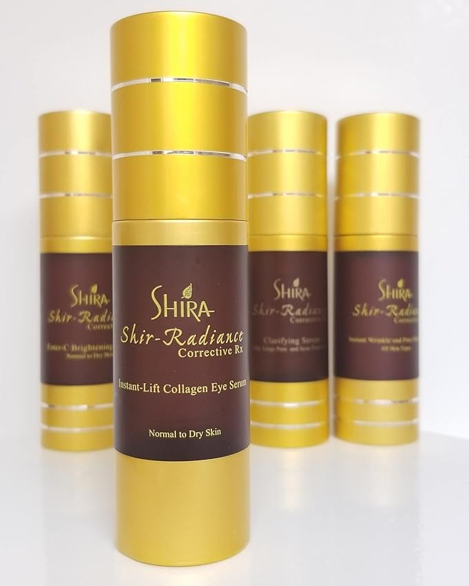 Shira Shir Radiance Corrective RX Instant-Lift Collagen Light-Weight Eye Serum Reduces Dark Circles Dullness Fine Lines and Wrinkles (30ml)-VivaGrace Women