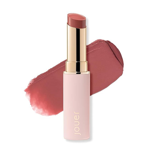 Jouer Balm Bouche Demi-Matte Lip-Sensualité - Tinted Lip Balm - Hydrating Lip Tint Long Lasting - Matte Lip Color - Jojoba Seed Oil and Shea Butter Formula-VivaGrace Women