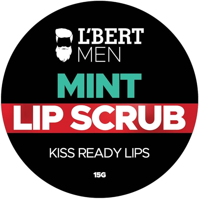 L'BERT Mint Lip Scrub, Kiss Ready Lips for Lightening & Brightening Dark Lips - 15 g-VivaGrace Women
