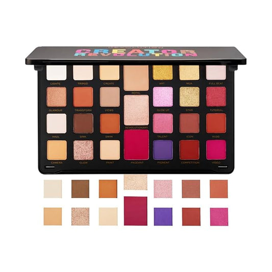 Makeup Revolution, Creator Limitless, Eyeshadow Palette, Nude Reign, 30.9g-VivaGrace Women