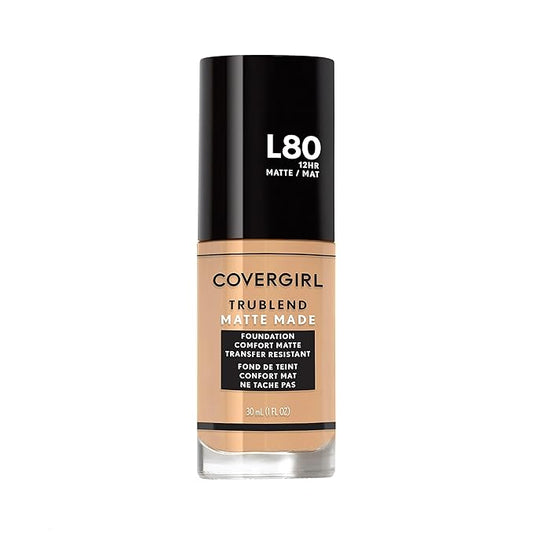 COVERGIRL TruBlend Matte Made Liquid Foundation, True Ivory, 1 Fl Oz (Pack of 1)-VivaGrace Women