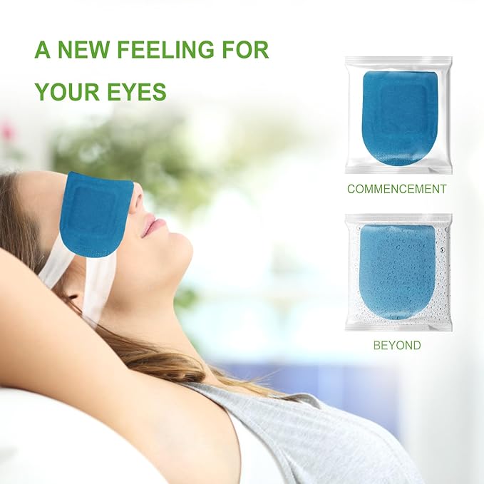 5PCS Steam Eye Mask, Relieve Eye Fatigue, Can be Used for Eye Relaxation, Jet Lag or Insomnia, Disposable Heated Steam Eye Mask, Rich in Nutrients Heated to Promote Absorption (Fragrance-Free)-VivaGrace Women