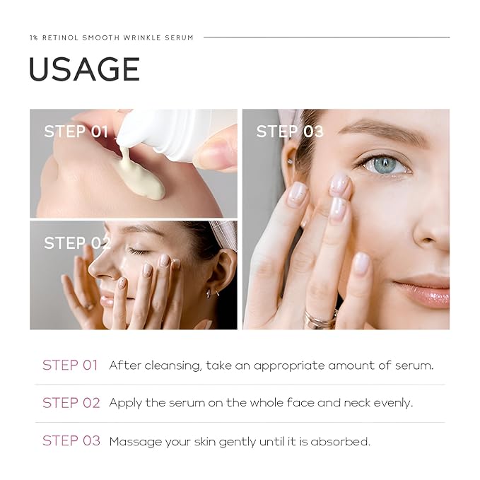1% Retinol Serum for Face, Facial Serums for Anti Aging with Retinol, Niacinamide & Vitamin E for Fine Lines, Wrinkles & Dark Spots, Daily Skincare to Smooth & Firm Skin, 1.06 fl. oz, Pack of 2-VivaGrace Women