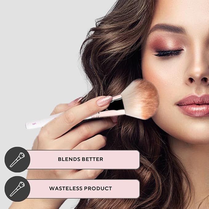 Professional Makeup Brush 11 Piece Set, Premium Synthetic Vegan Brushes Kit for Blending Powder, Foundation, Concealer, Blush & Eye Shadow, Cruelty-Free-VivaGrace Women