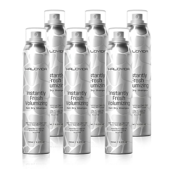 Dry Shampoo for Women, No White Residue Instantly Fresh Shampoo Spray, Absorb oils, Refreshing Volumizing Hair Dry Shampoo 5.07 FL.OZ (Pack of 6)-VivaGrace Women