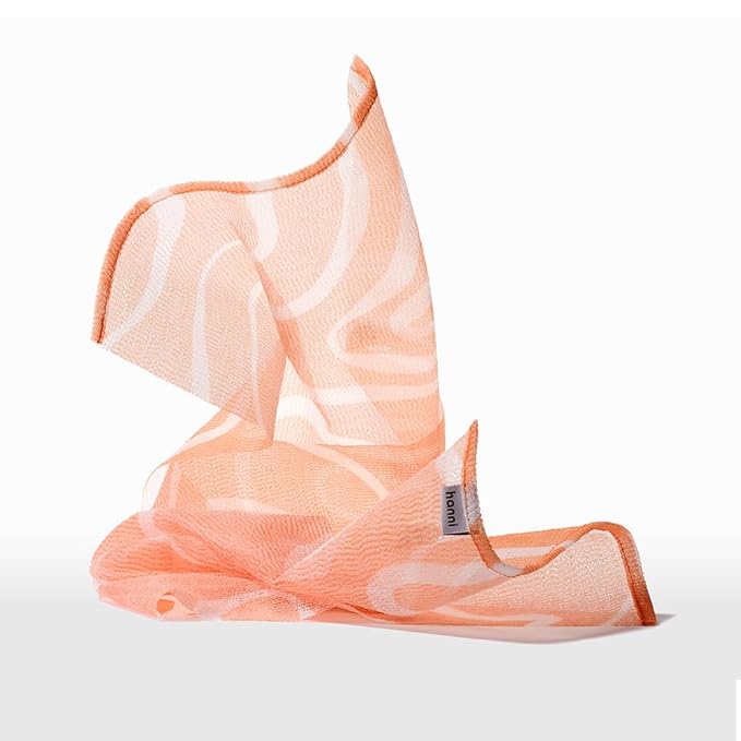 HANNI Extra-Long Shower Scarf, Japanese-Inspired Exfoliating Body Scrubber, Loofah-Like Wash Cloth for Dead Skin Removal-VivaGrace Women
