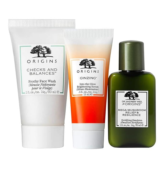 Origins Tiny Trio Mini Cleanser, Serum & Moisturizer Set-VivaGrace Women