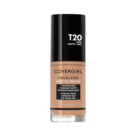 COVERGIRL TruBlend Matte Made Liquid Foundation, Soft Honey, 1 Fl Oz (Pack of 1)-VivaGrace Women