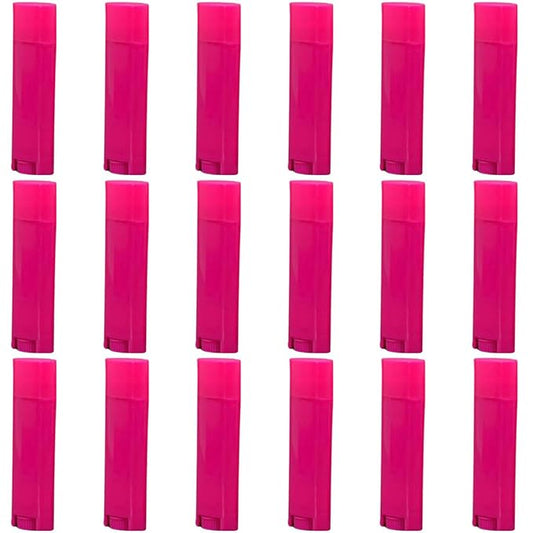 5ml 100Pcs Empty Oval Deodorant Lip balm Tubes Containers Twist-up Refillable Containers for Lipstick,Chapstick,Homemade Lip balm,DIY Deodorants(Hot Pink)-VivaGrace Women