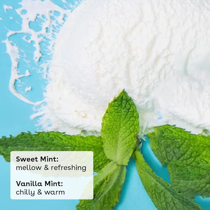 eos 100% Natural Lip Balm- Vanilla Mint & Sweet Mint, All-Day Moisture, Recyclable Carton, 0.14 oz, 2-Pack-VivaGrace Women