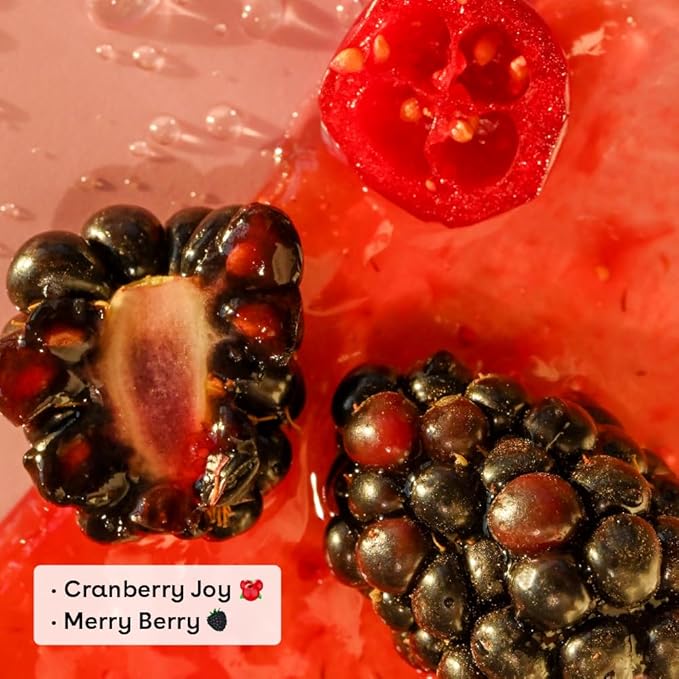 eos Holiday Lip Balm Gift- Cranberry Joy & Merry Berry, Stocking Stuffers, All-Day Moisture Lip Care, 0.14 oz, 2-Pack-VivaGrace Women