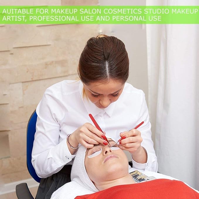 Eyelash Extension Eye Pad, 100 Pairs Under Eye Pads, Lint Free DIY False Lash Extension Beauty Makeup Hydrogel Gel Eye Patches with Transparent Cosmetic Bag-VivaGrace Women