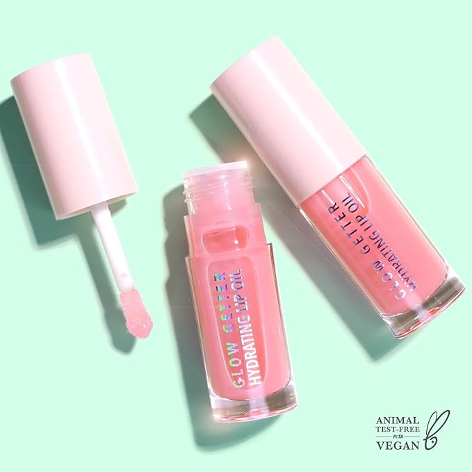 Glow Getter Hydrating Lip Oil (009, Bubble Pink)-VivaGrace Women