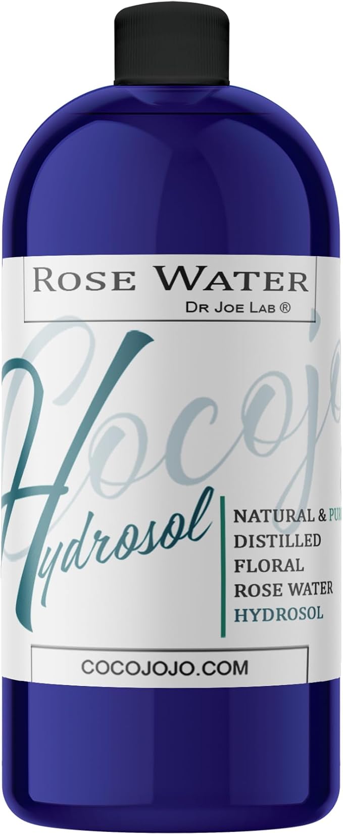 Rose Hydrosol Water Spray Toner 32 oz for Face Hydrating Mist Hydration Pure & Natural Rosewater Hydrosol All Skin Types Face Skin Pores Body Locs Cleansing Bulk Refill COCOJOJO - Packaging May Vary-VivaGrace Women