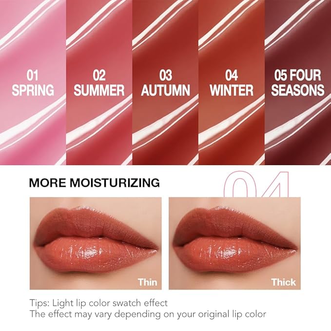 1Pcs Tinted Lip Balm Moisturizing Lipstick – Cool Plum Red Sheer Hydrating Lip Color for Dry Lips – Nourishing Lip Balm for All Women with a Subtle Natural Scent (S04 Winter)-VivaGrace Women