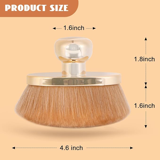 Extra Large Body Makeup Brush for Self Tanner – 115mm Wide Rose Gold Kabuki Body Brush for Bronzer Blend & Blur, Vegan Fiber Self Tanning Brush for Legs & Body with Drawstring Bag by Yoseng-VivaGrace Women