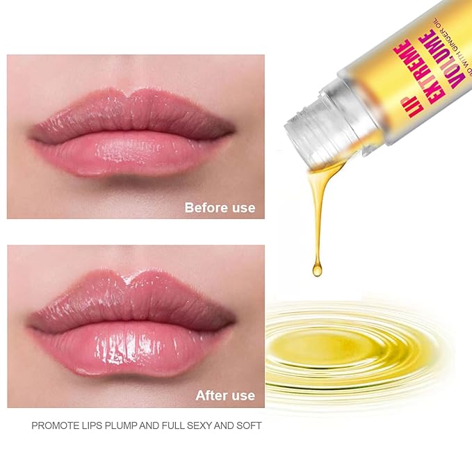 Lip Plumper Extreme - Plumping Lip Gloss - Clear Lip Plump Gloss -Lip Enhancer Plumper - Lip Moisturizer for Dry Lips - Lip Filler Plumper - Volumize Lips Instantly for Thicker & Fuller Lips-VivaGrace Women