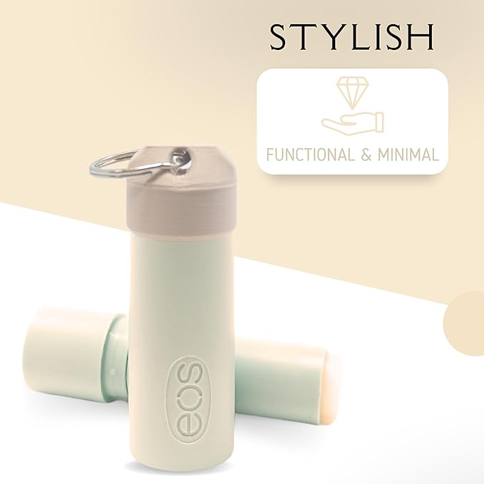 Keychain Holder EOS Lip Balm Stick (Keychain Only) - Travel Size Lip Balm Chapstick - Healing Stick - Made in USA-VivaGrace Women
