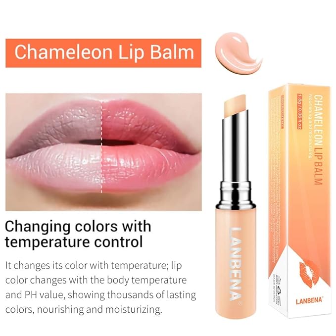LANBENA Chameleon Lip Balm Nourishing Moisturizing Lip Care Daily Use Natural Extract Beauty Makeup Lipstick-VivaGrace Women