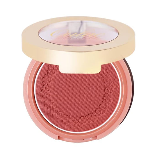 OULAC Matte Blush Makeup| Highly Pigmented Cream Blush| Natural Matte Glow| Shape & Highlight Face| Cruelty-Free Blush with Rose Oil| 08 The Miracle (matte bright coral) 4.8g-VivaGrace Women