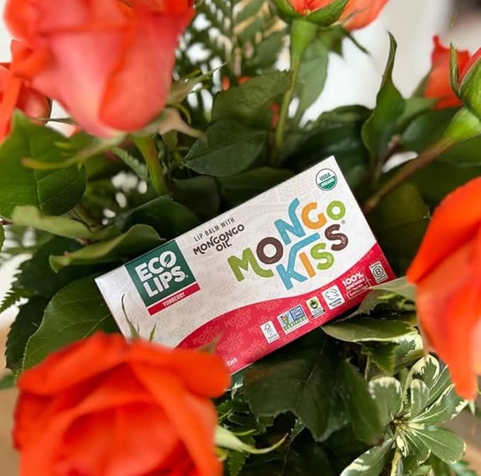 Mongo Kiss USDA Organic Lip Balm Set 8-pack (0.15 oz. each) with Mongongo Oil & Cocoa Butter to Moisturize Chapped Lips | Made in USA by Eco Lips - Yumberry-VivaGrace Women